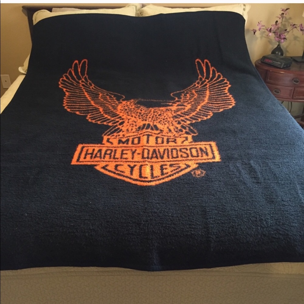 HARLEY DAVIDSON THICK FLEECE BLANKET